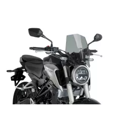   Parbriz PUIG NEW GEN. SPORT 9734H smoke pentru HONDA CB 125 R 2018-2024, HONDA CB 300 R 2018-2024