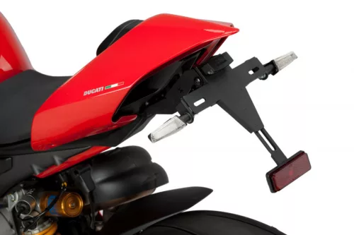 Adjustable license support PUIG 9751N Negru