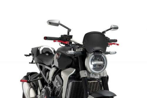 Windshield PUIG FRONTAL PLATE 9768C carbon look