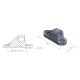 Mirror adaptor PUIG SUPPORT WITHOUT SIDE MIRROR HI-TECH NINJA 250SL 15 9975N Negru to fairing