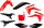 Body Kit Crf14-17 Rd/Blk