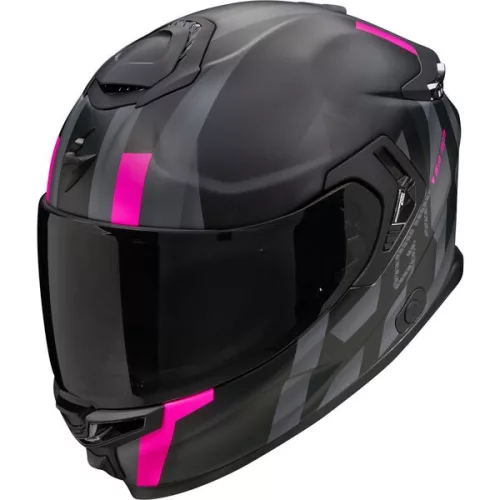 Casca Scorpion Exo-gt SP AIR Touradven Negru Mat Roz