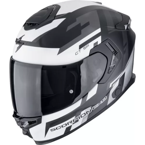 Casca Scorpion Exo-gt SP AIR Tornado Negru Mat Argintiu