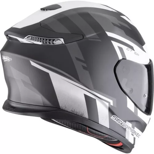 Casca Scorpion Exo-gt SP AIR Tornado Negru Mat Argintiu