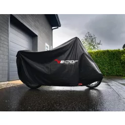   Husă moto/scuter Vector exterior Heavy Duty, pentru motociclete cu topcase și parbriz, negru, mărime XL