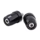 Capete de ghidon Highsider pentru Kawasaki, filet M8, negru (pereche)