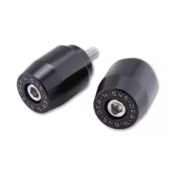   Capete de ghidon Highsider pentru Yamaha, filet M6, negru (pereche)