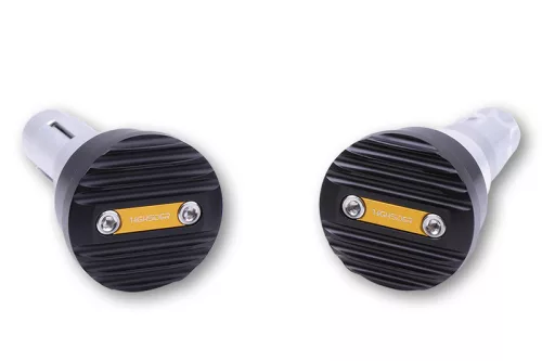 Capete de ghidon Highsider Wave, auriu (pereche)
