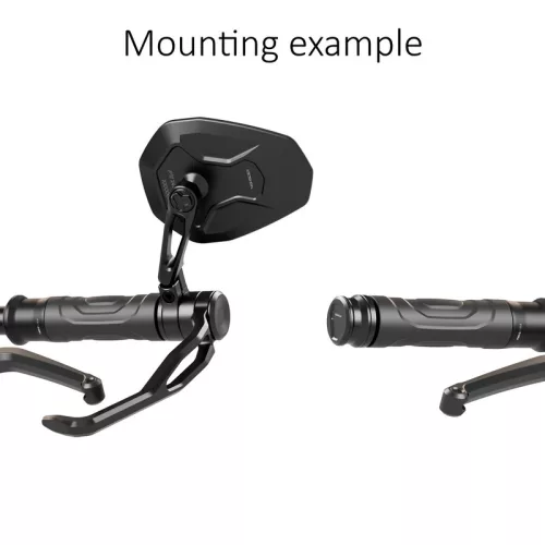 Adaptoare capete de ghidon Highsider pentru majoritatea ghidoanelor Vespa, negru (pereche)