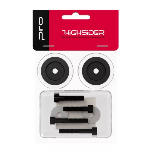 Adaptoare capete de ghidon Highsider pentru majoritatea ghidoanelor Vespa, negru (pereche)