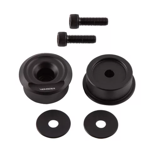 Capete de ghidon Highsider Special pentru majoritatea ghidoanelor Vespa, negru (pereche)