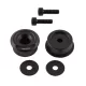 Capete de ghidon Highsider Special pentru majoritatea ghidoanelor Vespa, negru (pereche)