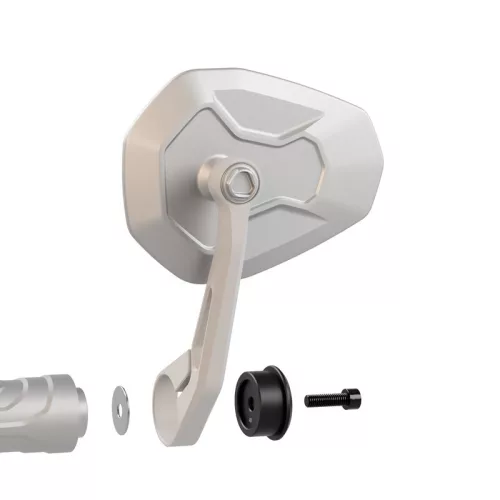 Capete de ghidon Highsider Special pentru majoritatea ghidoanelor Vespa, negru (pereche)