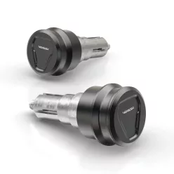   Capete de ghidon Highsider Ventura-Trek LS, negru mat (pereche)
