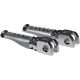 Footpegs Slash-Cut Silver