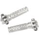 Footpegs Slash-Cut Silver