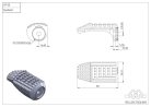 Gilles Tooling Footrest Kit Bk Uf23 Rgk-350-Uf23-Set-B