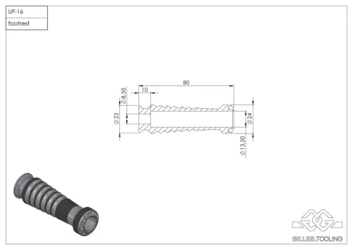 Scăriță Gilles Tooling RGK-660-UF16-SET-B
