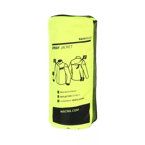 Geacă de ploaie Macna Spray galben fluo