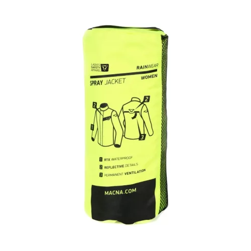 Geacă de ploaie damă Macna Spray galben fluo