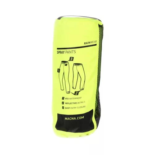 Pantaloni de ploaie Macna Spray galben fluo