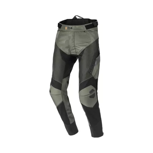 Pantaloni textil de vară Macna Qargon Tapered verde/negru