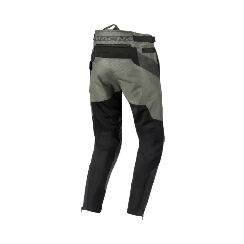 Pantaloni textil de vară Macna Qargon Tapered verde/negru