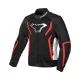 Geacă de vară textil Macna Grisco negru/alb/roșu