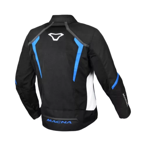 Geacă de vară textil Macna Grisco negru/alb/albastru