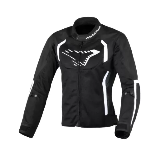 Geacă de vară textil damă Macna Grisca negru/alb