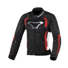 Geacă de vară textil damă Macna Grisca negru/roșu