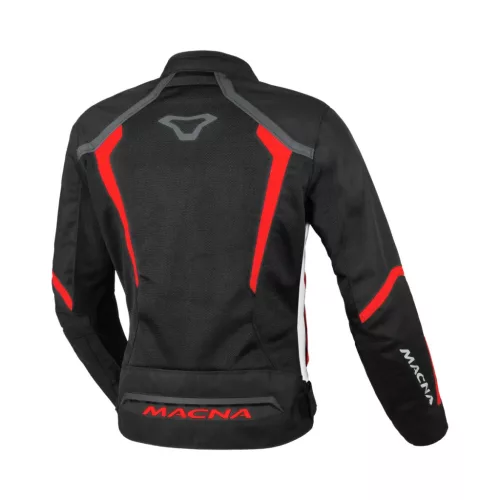 Geacă de vară textil damă Macna Grisca negru/roșu