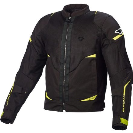 Geaca De Vara Textil Macna Hurracage Negru/Galben Fluo Xxxl