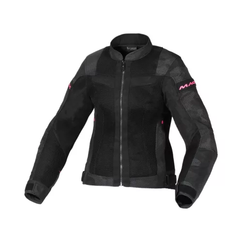 Geacă de vară textil damă Macna Velotura negru/gri