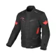 Geacă textil impermeabilă Macna Vaulture negru/roșu