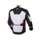 Geacă textil impermeabilă touring Macna Zastro negru/gri deschis/albastru