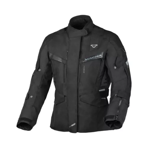 Geacă de damă textil impermeabilă touring Macna Zastra negru