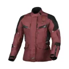 Geacă de damă textil impermeabilă touring Macna Zastra bordo/negru