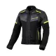 Geacă de vară textil damă Macna Orcano Night Eye™ 2.0 negru/gri/galben
