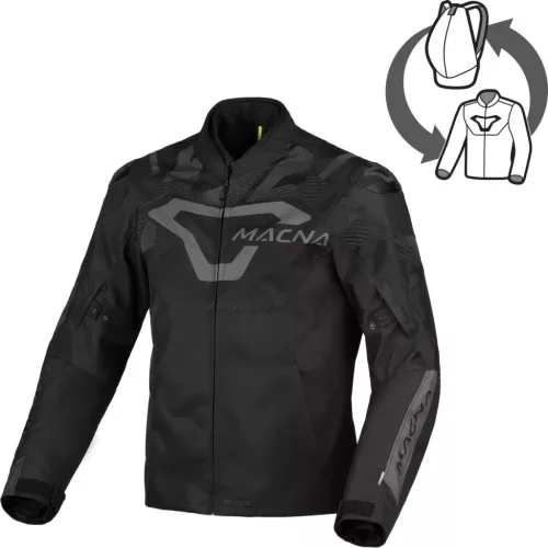 Geacă textil impermeabilă Macna Admyre negru
