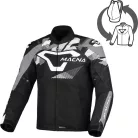 Geacă textil impermeabilă Macna Admyre negru/alb