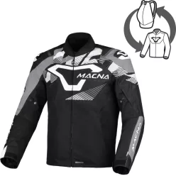 Geacă textil impermeabilă Macna Admyre negru/alb