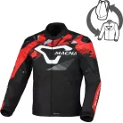 Geacă textil impermeabilă Macna Admyre negru/roșu