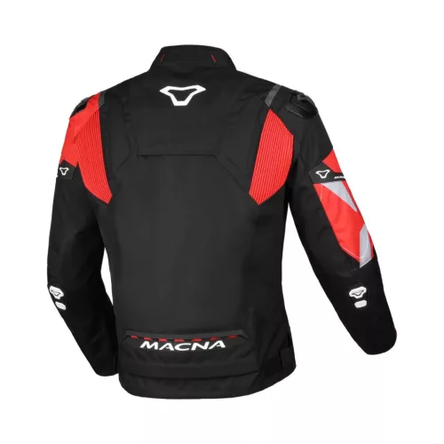 Geacă textil impermeabilă Macna Admyre negru/roșu