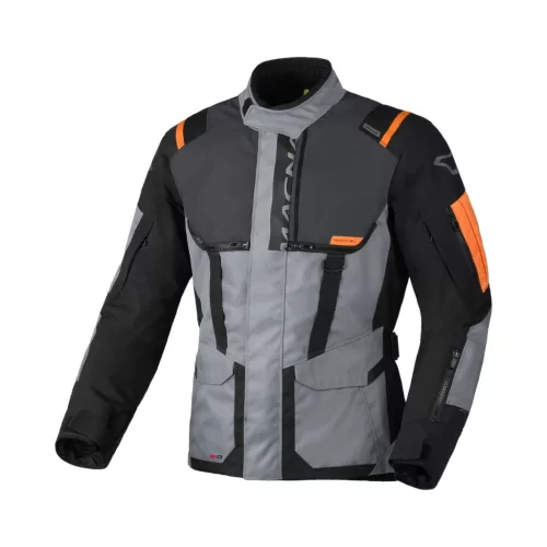 Geacă textil touring Macna Rancher 2.0 gri/negru/portocaliu