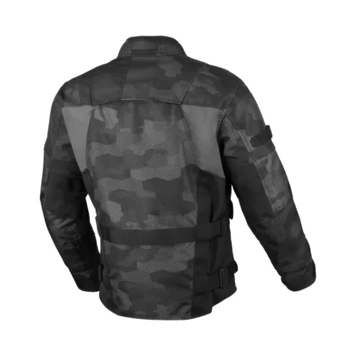 Geacă textil impermeabilă Macna Higera negru/gri camo