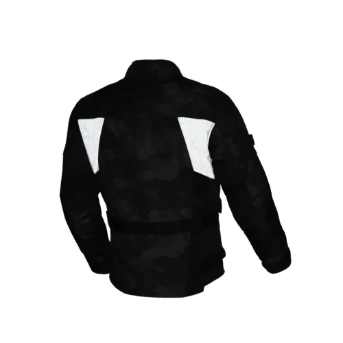 Geacă textil impermeabilă Macna Higera negru/gri camo
