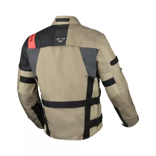 Geacă textil impermeabilă Macna Higera maro/negru