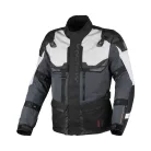 Geacă textil impermeabilă touring/adventure Macna Touros negru/gri