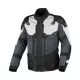 Geacă textil impermeabilă touring/adventure Macna Touros negru/gri